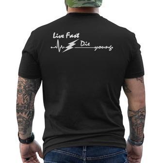 Live Fast Die Young T-Shirt mit Rückendruck - Geschenkecke