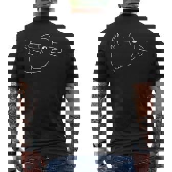 Logique D'illusion D'optique De Confusion De Lapin De Canard Wittgenstein T-shirt imprimé au dos - Cadeauxyz