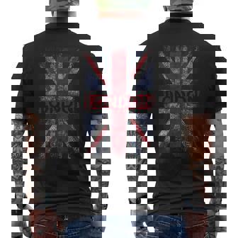Londra Inghilterra Distressed Union Jack T-shirt da uomo con stampa posteriore - Novitaregali