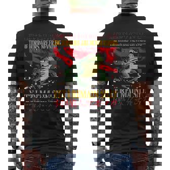 Los Horrores Nunca Terminan Pero Sigo Siendo Una Rana Japonesa Tonta Camiseta Hombre Estampado Espalda - Regaloses
