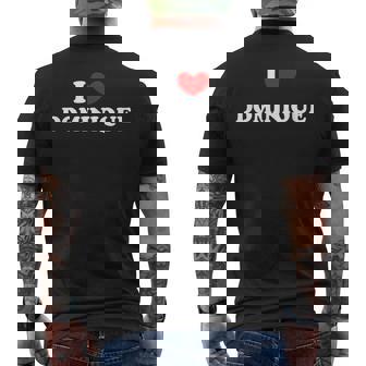 I Love Dominique J'aime Dominique T-shirt imprimé au dos - Cadeauxyz