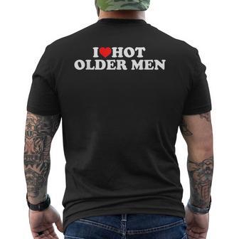 I Love Hot Older Men T-Shirt mit Rückendruck - Geschenkecke