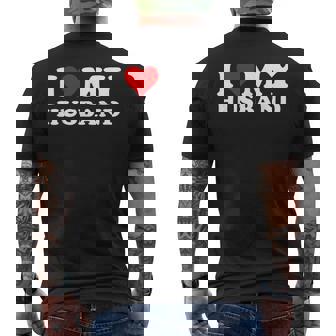 I Love My Husband Matrimonio Anniversario Cuore Mio Marito T-shirt da uomo con stampa posteriore - Novitaregali