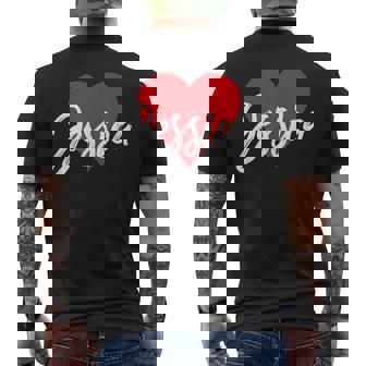 I Love Jessica First Name I Heart Named Men's T-shirt Back Print - Monsterry