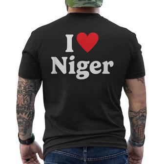 I Love Niger T-Shirt mit Rückendruck - Geschenkecke