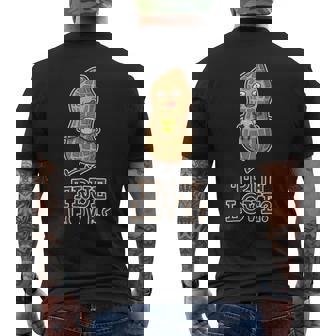 Love Peanut Butter Nut Cheese Men's Back Print T-Shirt - Monsterry