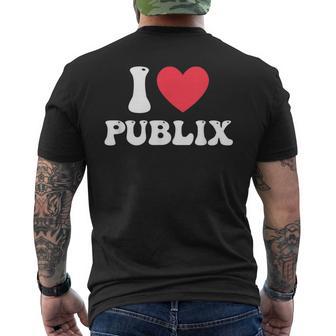 I Love Publix Men's T-shirt Back Print - Thegiftio UK