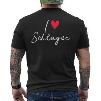 I Love Schlager T-Shirt mit Rückendruck - Geschenkecke