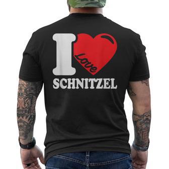 I Love Schnitzel Ich Liebe Schnitzel Schnitzel T-Shirt mit Rückendruck - Geschenkecke