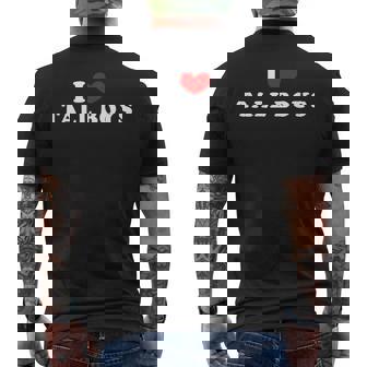 I Love Tall Boys I Heart Tall Boys Men's T-shirt Back Print - Thegiftio