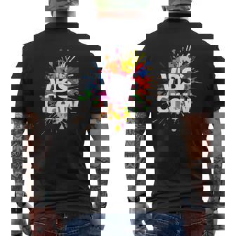 I Love Vbs 2024 Crew Vacation Bible School Paint Splatter Men's T-shirt Back Print - Monsterry