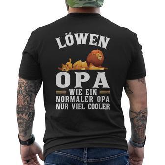 Löwen Opa Wie Ein Normaler Opa Wie Ein Normaler T-Shirt mit Rückendruck - Geschenkecke