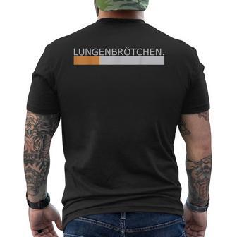 Lungsbrötchen Cigarette Smoking Slogan T-Shirt mit Rückendruck - Geschenkecke