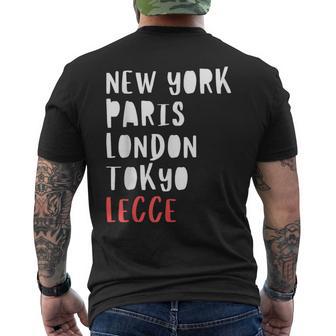 Lustiges Souvenir- Für Reisende In Lecce Italien T-Shirt mit Rückendruck - Geschenkecke