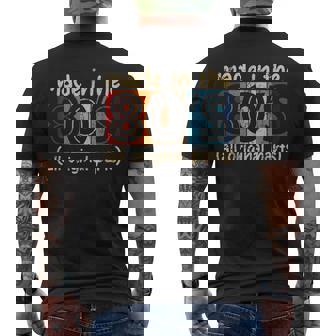 Made In The 80S All Original Part Retro Vintage Men's T-shirt Back Print - Thegiftio UK