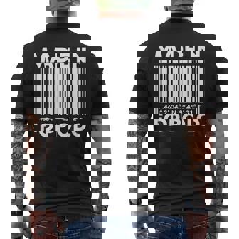 Made In Foppolo Barcode T-shirt da uomo con stampa posteriore - Novitaregali