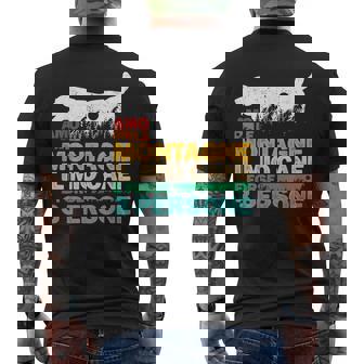 Maglia Scritta Amo La Montagna Il Mio Cane E Forse 3 Persone T-shirt da uomo con stampa posteriore - Novitaregali