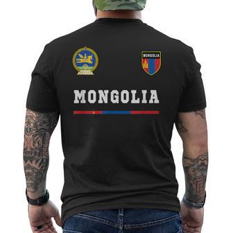 Maillot De Football Mongolie Avec Drapeau T-shirt imprimé au dos - Cadeauxyz