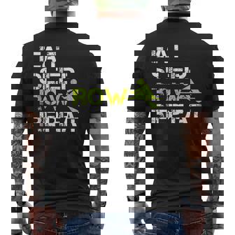 Mangiare Sonno Riga Ripetere Canottaggio Divertente T-shirt da uomo con stampa posteriore - Novitaregali