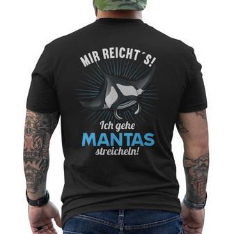 Manta Mir Reichts Ich Gehe Mantas Strokeling T-Shirt mit Rückendruck - Geschenkecke