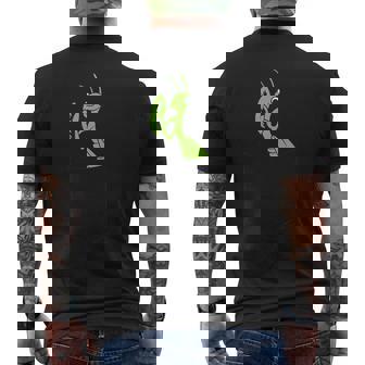 Mantide Religiosa Carina In Una Mantide Tascabile Di Un T-shirt da uomo con stampa posteriore - Novitaregali