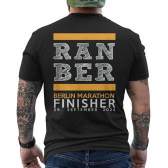 Marathon Berlin 2024 Finisher T-Shirt mit Rückendruck - Geschenkecke