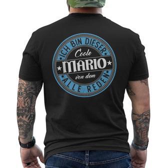 Mario Ich Bin Dieser Cooler Mario T-Shirt mit Rückendruck - Geschenkecke