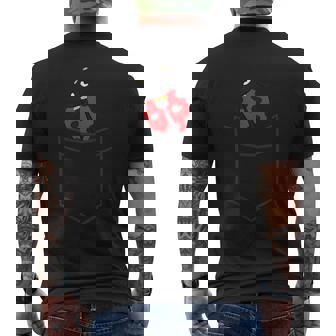 Mariquita En El Bolsillo Divertido Bolsillo Mariquita Camiseta Hombre Estampado Espalda - Regaloses