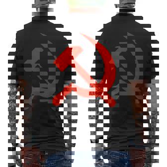 Martillo De Propaganda Comunista Y Hoz Camiseta Hombre Estampado Espalda - Regaloses