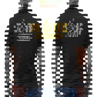 Mason Freemason Masonic Prince Hall Square & Compass Shriner Men's T-shirt Back Print | Mazezy