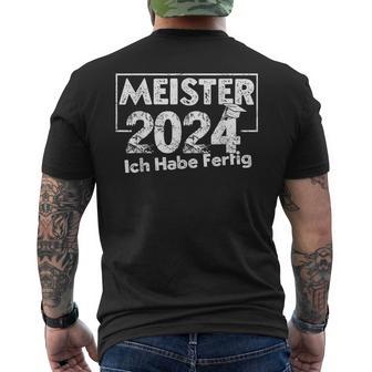 Master 2024 Masterletter Master Exam T-Shirt mit Rückendruck - Geschenkecke