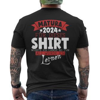 Matura 2024 Maturant Maturantin Graduation T-Shirt mit Rückendruck - Seseable