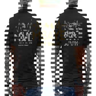Mbaye Just Did I Personalized Last Name Men's T-shirt Back Print - Thegiftio