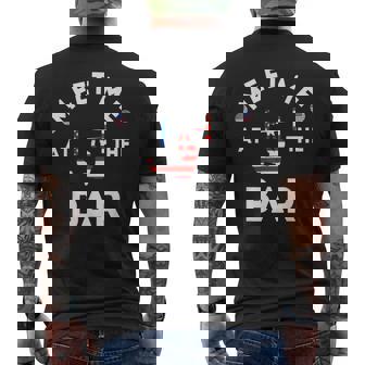Meet Me At The Bar Gymnastics Usa American Sport Gym Men's T-shirt Back Print - Monsterry