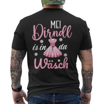 Mei Dirndl Is In Da Wäsch Oktoberfest Costume T-Shirt mit Rückendruck - Geschenkecke