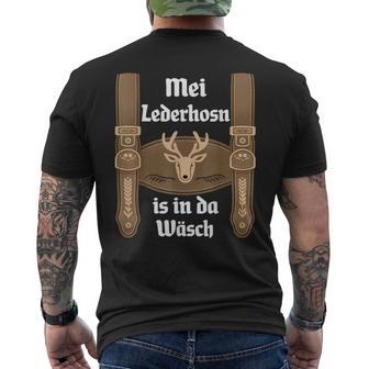 Mei Lederhosn Is In Da Wäsch Oktoberfest Costume T-Shirt mit Rückendruck - Geschenkecke