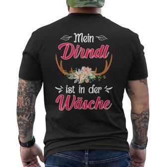 Mein Dirndl Ist In Der Wäsche My Dirndl T-Shirt mit Rückendruck - Geschenkecke