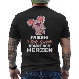 Mein Fick Dich Kommton Herzen Fick Dich T-Shirt mit Rückendruck - Geschenkecke