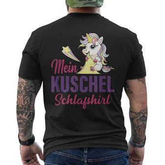 Mein Kuschel Sleep Unicorn Pyjamas Unicorn T-Shirt mit Rückendruck - Geschenkecke