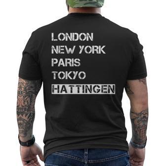 Meine Stadt Geburtort & Heimatliebe Hattingen T-Shirt mit Rückendruck - Geschenkecke