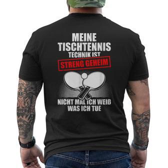 Meine Tischtennis Technik T-Shirt mit Rückendruck - Geschenkecke