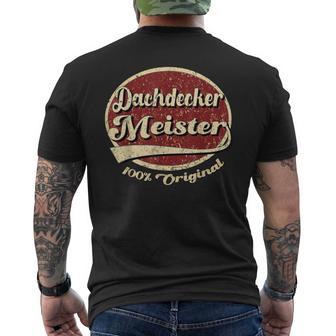 Meister Dachdecker Handwek 100 Original T-Shirt mit Rückendruck - Geschenkecke