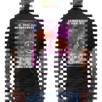 Meme Man Meme Beans Meme Culture Gen Z Surreal Men's T-shirt Back Print - Monsterry