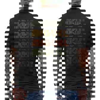 Miguel Corazón Amor Estilo GrungeVintage Negro Miguel Camiseta Hombre Estampado Espalda - Regaloses