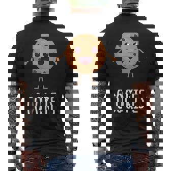 Milk & Cookies Matching Couple Halloween Best Friends Men's T-shirt Back Print - Monsterry