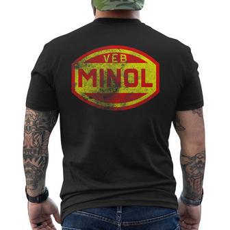 Minol -Eb Folkseigenen Berieb Minol Grunge Effect T-Shirt mit Rückendruck - Geschenkecke