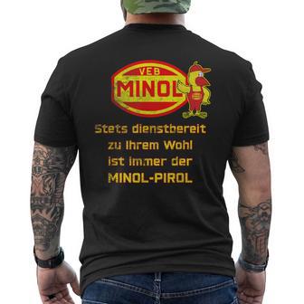 Minol Minol-Pirrol Grunge Effect -Eb Folkseigenen Berieb T-Shirt mit Rückendruck - Geschenkecke