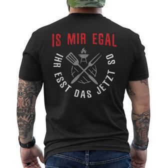 With Is Mir Egal Ihr Esst Das Jetzt So Geschenk Für Barbecue Bbq T-Shirt mit Rückendruck - Geschenkecke