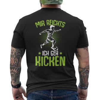 Mir Reichts Ich Geh Kick Football Player Children's Boys T-Shirt mit Rückendruck - Geschenkecke