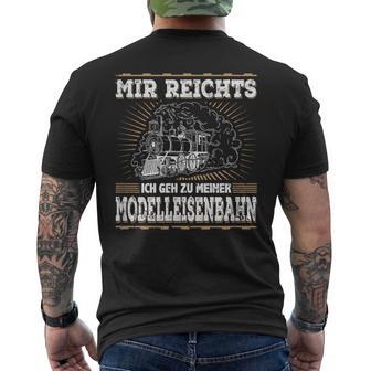 Mir Reichts Ich Geh Zu Meiner Model Railway T-Shirt mit Rückendruck - Geschenkecke